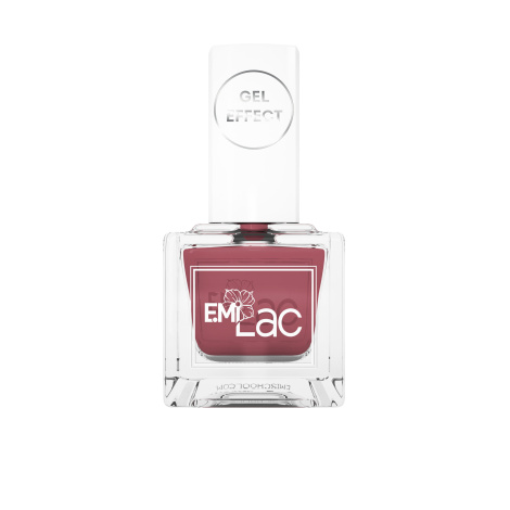 E.MiLac Gel Effect Mahogany #015, 9 ml. - Klasický lak s gelovým efektem