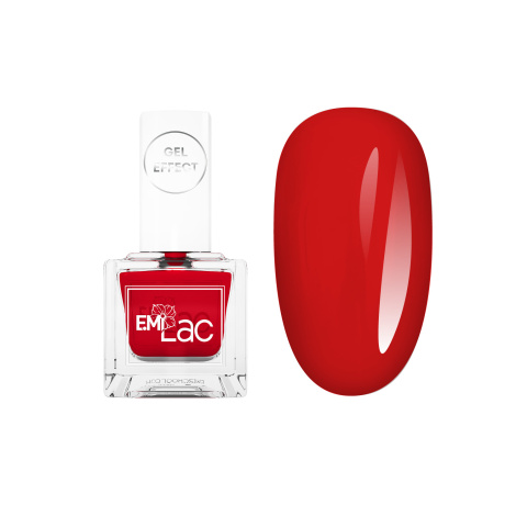 E.MiLac Gel Effect Flawless Red #030, 9 ml. - Klasický lak s gelovým efektem