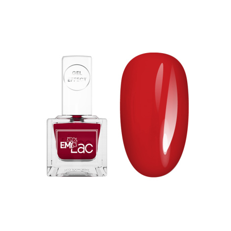 E.MiLac Gel Effect Raspberry Red #032, 9 ml. - Klasický lak s gelovým efektem