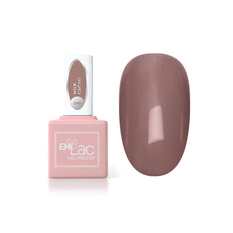 #066 E.MiLac CE Milk Cacao, 9 ml. - Farebný gél-lak