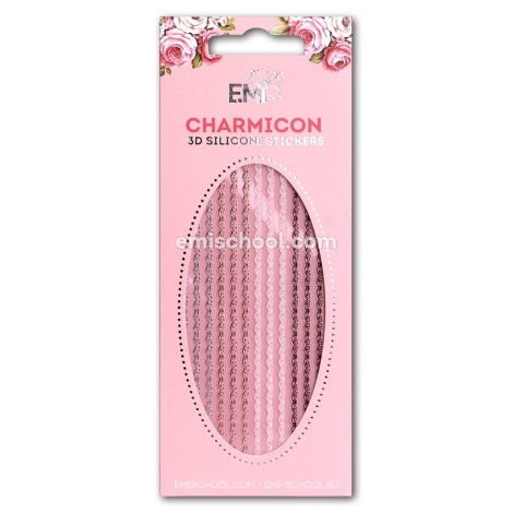 E.Mi Charmicon 3D Silicone Stickers Ornament MIX #4 - samolepka