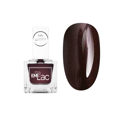 E.MiLac Gel Effect NP Bitter Chocolate #078, 9 ml. - Klasický lak s gelovým efektem