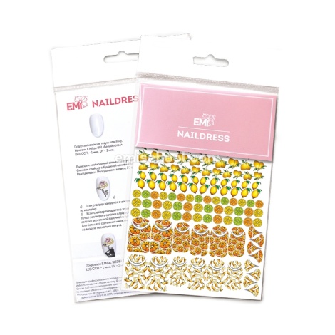 E.Mi Vodolepka Naildress Slider Design #7 Citrus