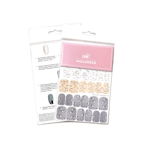 E.Mi Vodolepka Naildress Slider Design #17 Drops