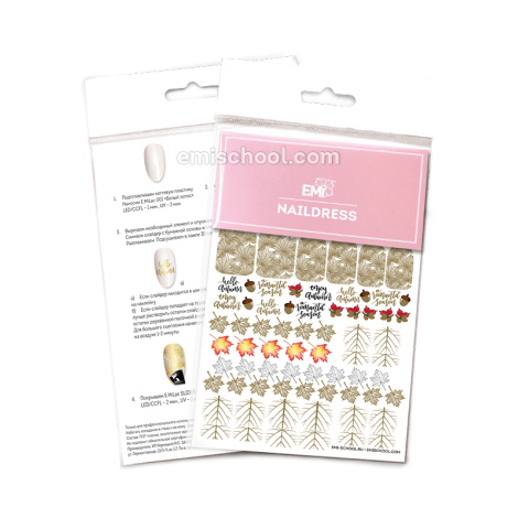 E.Mi Vodolepka Naildress Slider Design #18 Autumn