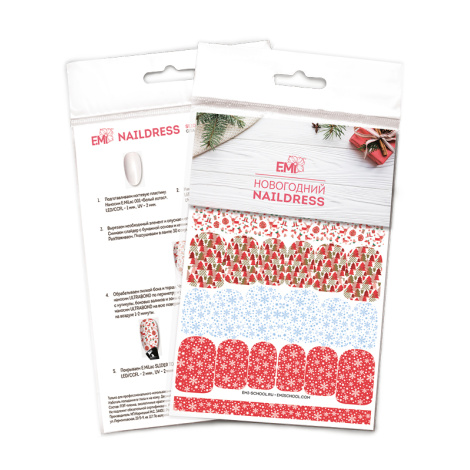 E.Mi Vodolepka Naildress Slider Design #27 Christmas Print