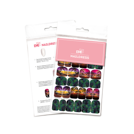 E.Mi Vodolepka Naildress Slider Design #32 Tropical Sunset