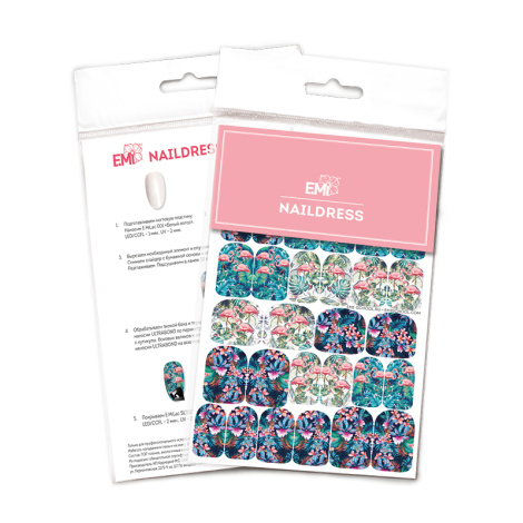 E.Mi Vodolepka Naildress Slider Design #34 Flamingo
