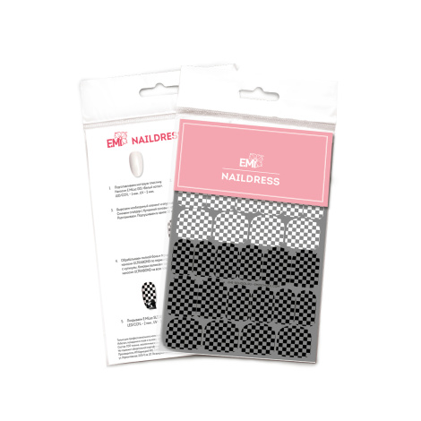 E.Mi Vodolepka Naildress Slider Design #38 Chess