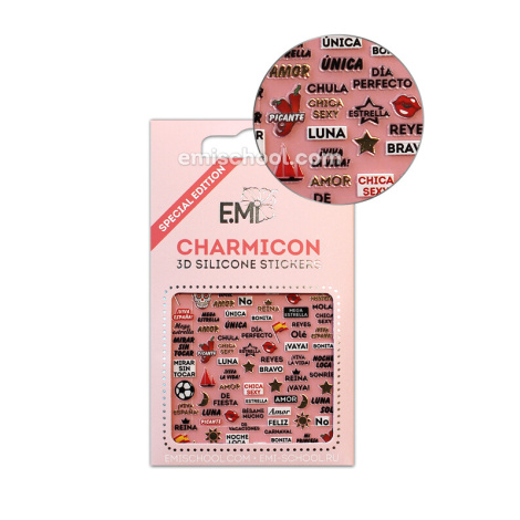 E.Mi Charmicon 3D Silicone Stickers Spain 3 - samolepka