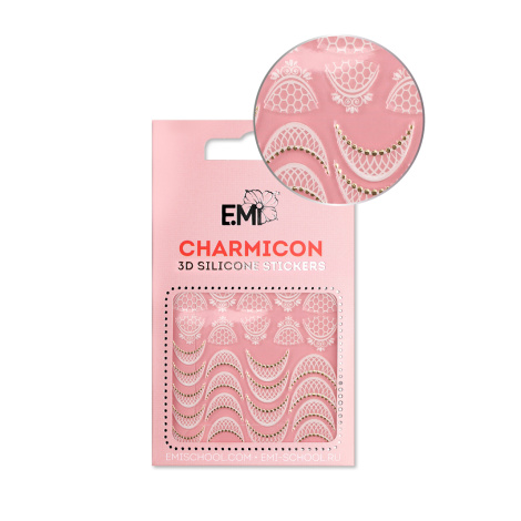 E.Mi Charmicon 3D Silicone Stickers #108 Lace Lunula - samolepka