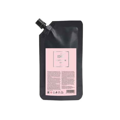 E.Mi Soft Pink Gel v doypaku s dávkovačem, 100 ml - kamuflážní stavební gel