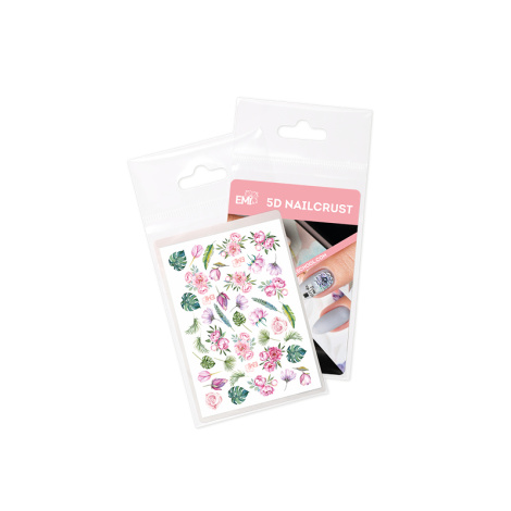 E.Mi 5D Vodolepka - NAILCRUST 5D #16 Tropics & Peonies