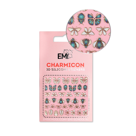 E.Mi Charmicon 3D Silicone Stickers #135 Insects - samolepka
