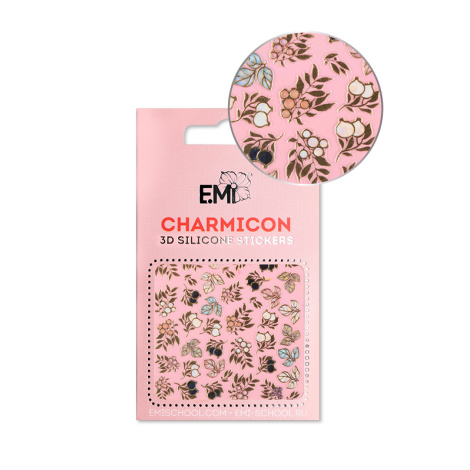 E.Mi Charmicon 3D Silicone Stickers #137 Twigs and Berries - samolepka