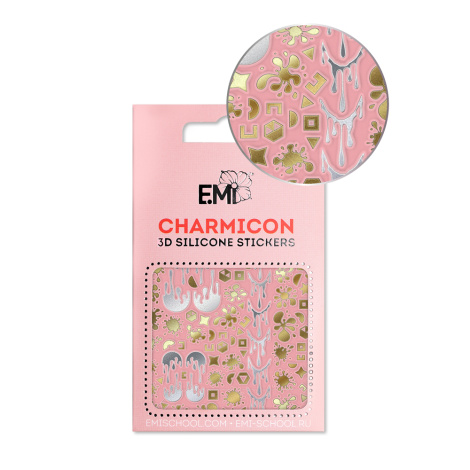 E.Mi Charmicon 3D Silicone Stickers #138 Abstraction - samolepka