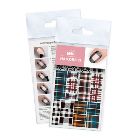E.Mi Vodolepka Naildress Slider Design #61 Tartan