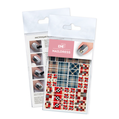 E.Mi Vodolepka Naildress Slider Design #62 Buffalo & Tartan