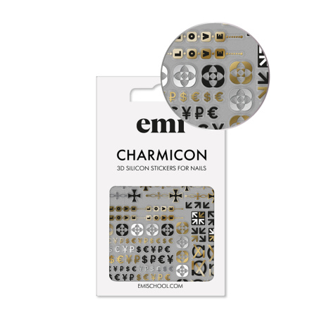 E.Mi Charmicon 3D Silicone Stickers #174 Icons - samolepka