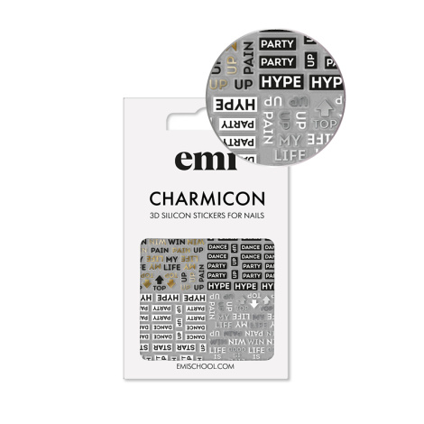 E.Mi Charmicon 3D Silicone Stickers #180 Hype - samolepka