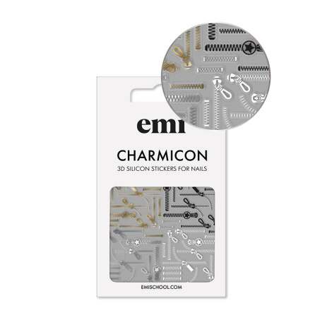 E.Mi Charmicon 3D Silicone Stickers #170 Zipper - samolepka