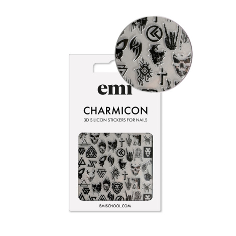 E.Mi Charmicon 3D Silicone Stickers #182 Gothic - samolepka