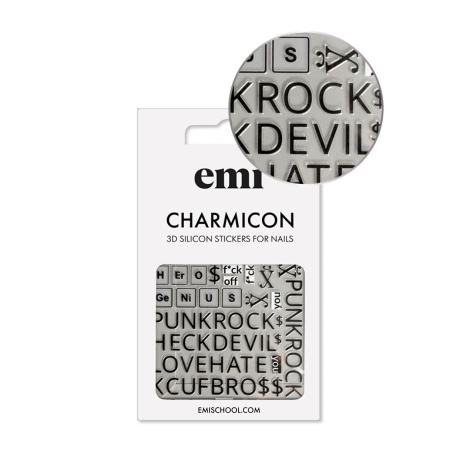 E.Mi Charmicon 3D Silicone Stickers #183 Punk Rock - samolepka