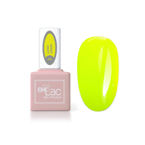 #051 E.MiLac NEON Laser Lemon, 9 ml. - Farebný gél-lak