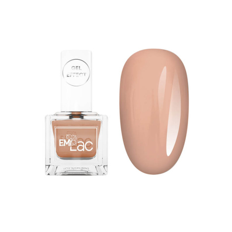 E.MiLac Gel Effect Toasted Almond #010, 9 ml. - Klasický lak s gelovým efektem