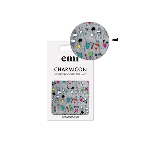 E.Mi Charmicon 3D Silicone Stickers #208