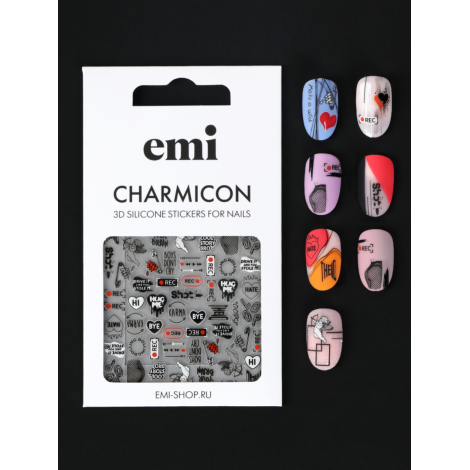 E.Mi Charmicon 3D Silicone Stickers #210
