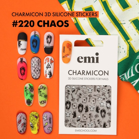 E.Mi Charmicon 3D Silicone Stickers #220