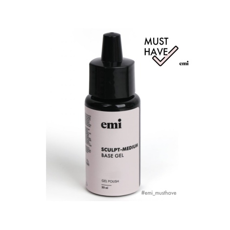 E.MiLac Sculpt-Medium Base Gel, 30 ml. - Stavebná podkladová báza 30 ml
