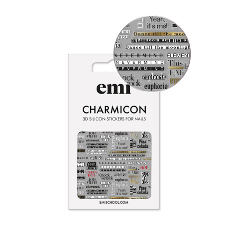 E.Mi Charmicon 3D Silicone Stickers #167